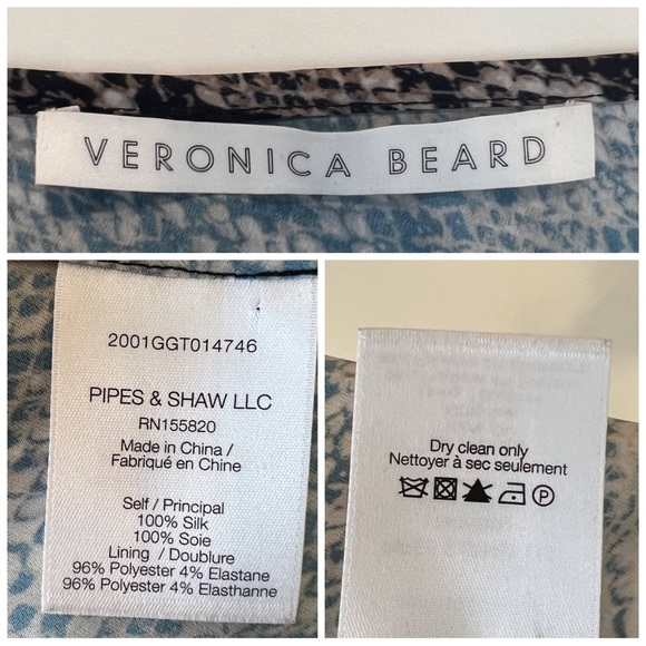 •VERONICA BEARD• Snakeskin Print Cropped Silk‎ Cami Tank Size XS Neutral - Picture 10 of 10